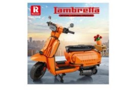 RBX11036 Lambretta Scooter in orange 1169pc construction kit 1/10 scale RBX11036 Lambretta Scooter in orange 1169pc construction kit 1/10 scale